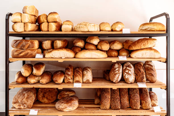 Selection of freshly baked bread at LepaPekarka
